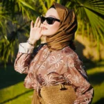 TESETTÜR MAYO UZUN - KAHVERENGİ DESENLİ