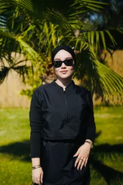 CROP MODEL TESETTÜR MAYO - DÜZ SİYAH - Görsel 4