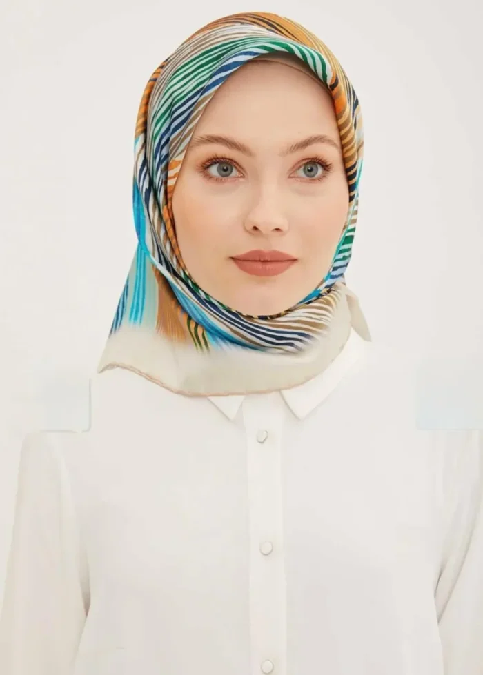 ARMİNE TWİL İPEK EŞARP 8955D-37 - Görsel 1
