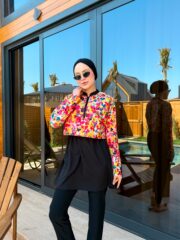 CROP MODEL TESETTÜR MAYO - ÇİÇEK DESEN - Görsel 5