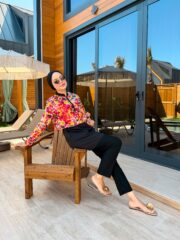 CROP MODEL TESETTÜR MAYO - ÇİÇEK DESEN - Görsel 4