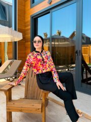 CROP MODEL TESETTÜR MAYO - ÇİÇEK DESEN - Görsel 3