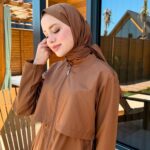 PARAŞÜT KUMAŞ YÜZÜCÜ ŞALI - KAHVERENGİ