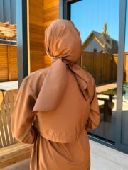 PARAŞÜT KUMAŞ YÜZÜCÜ ŞALI - KAHVERENGİ - Görsel 6