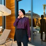 CROP MODEL TESETTÜR MAYO - LEOPAR MOR DESEN