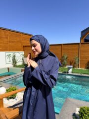 PARAŞÜT KUMAŞ YÜZÜCÜ ŞALI - LACİVERT - Görsel 3