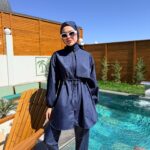 PARAŞÜT KUMAŞ TESETTÜR MAYO - LACİVERT