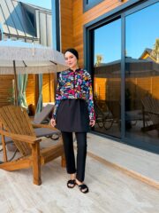 CROP MODEL TESETTÜR MAYO - RENKLİ DESEN - Görsel 6