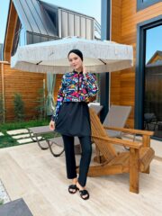 CROP MODEL TESETTÜR MAYO - RENKLİ DESEN - Görsel 3