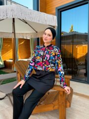 CROP MODEL TESETTÜR MAYO - RENKLİ DESEN - Görsel 8