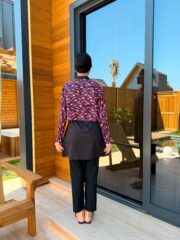 CROP MODEL TESETTÜR MAYO - MOR TURUNCU DESEN - Görsel 4