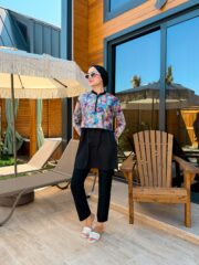 CROP MODEL TESETTÜR MAYO - SU DALGASI DESEN - Görsel 9