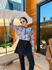 CROP MODEL TESETTÜR MAYO - SU DALGASI DESEN - Görsel 8