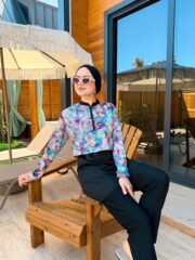 CROP MODEL TESETTÜR MAYO - SU DALGASI DESEN - Görsel 4