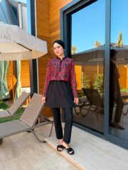 CROP MODEL TESETTÜR MAYO - SOFT GEOMETRİK DESEN - Görsel 3