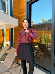 CROP MODEL TESETTÜR MAYO - SOFT GEOMETRİK DESEN - Görsel 2