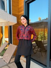 CROP MODEL TESETTÜR MAYO - SOFT GEOMETRİK DESEN