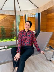 CROP MODEL TESETTÜR MAYO - SOFT GEOMETRİK DESEN - Görsel 5