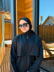 PARAŞÜT KUMAŞ YÜZÜCÜ ŞALI - SİYAH - Görsel 4