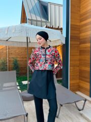 CROP MODEL TESETTÜR MAYO - TURUNCU DESEN - Görsel 4