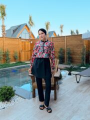 CROP MODEL TESETTÜR MAYO - TURUNCU DESEN - Görsel 2