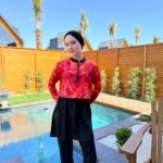 CROP MODEL TESETTÜR MAYO - TURUNCU MERMER DESEN